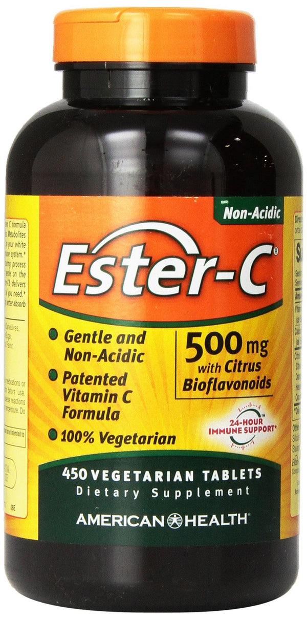 American Health Ester-C 500 mg with Citrus Bioflavonoids, 450 Count Tablets - Vitamins Emporium