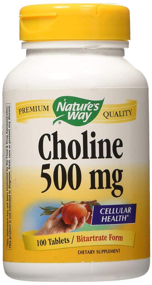 Nature's WAY Choline 500mg 100 Tabs - Vitamins Emporium
