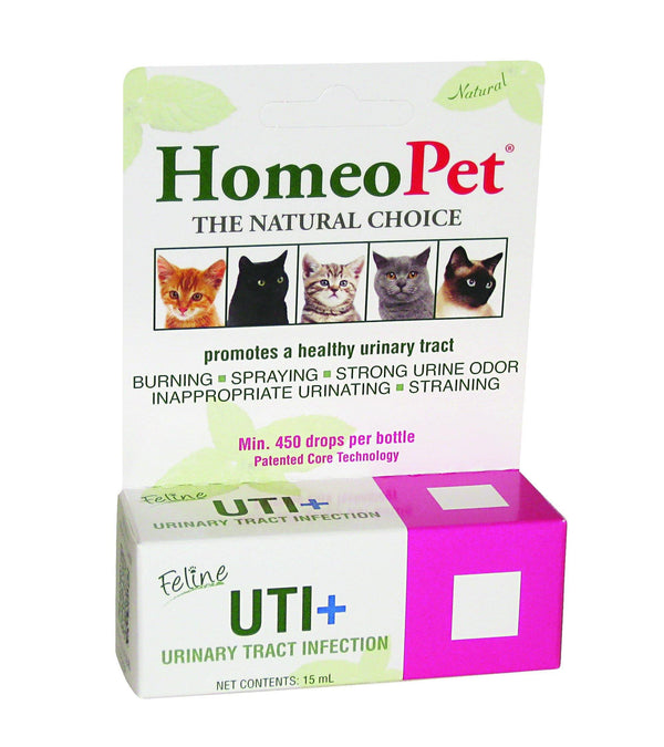 HomeoPet UTI Plus Urinary Tract Infection for Cats, 15ml - Vitamins Emporium