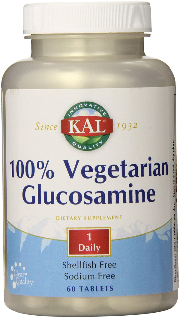 KAL 100% Vegetarian Glucosamine Tablet, 1000 mg, 60 Count - Vitamins Emporium
