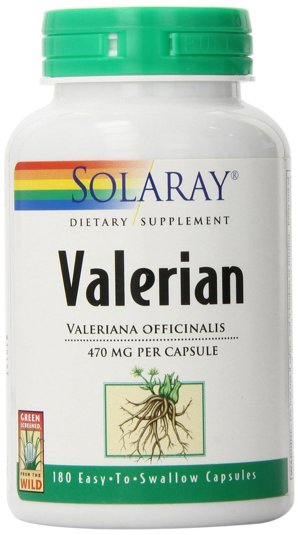 Solaray Valerian Root, 470 mg, 180 Count - Vitamins Emporium