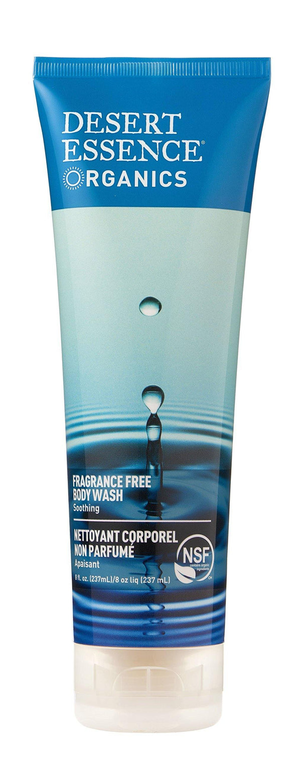 Desert Essence Fragrance Free Pure Body Wash, 8 Fluid Ounce - Vitamins Emporium