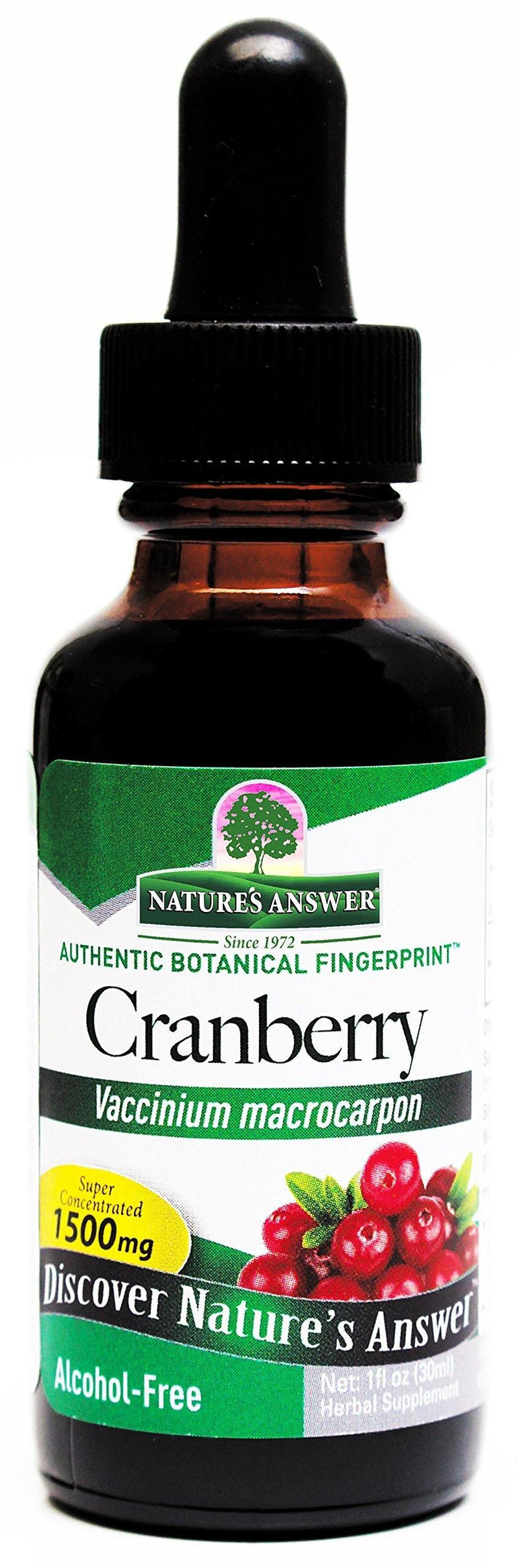 Nature's Answer Alcohol-Free Cranberry, 1-Fluid Ounce - Vitamins Emporium