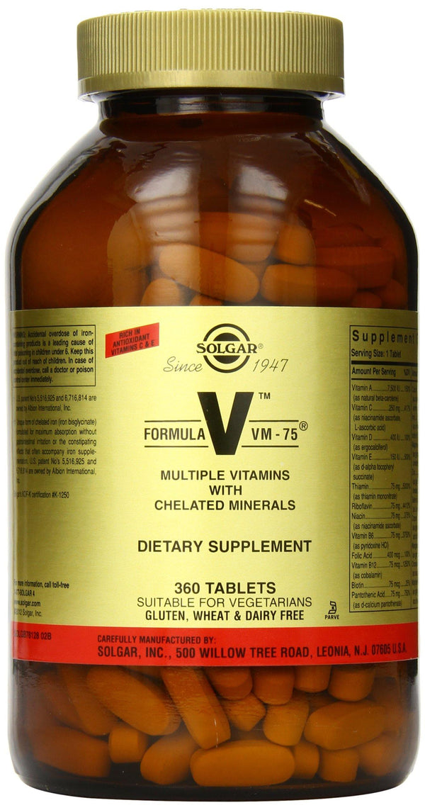 Solgar - Formula VM-75, 360 Tablets - Vitamins Emporium