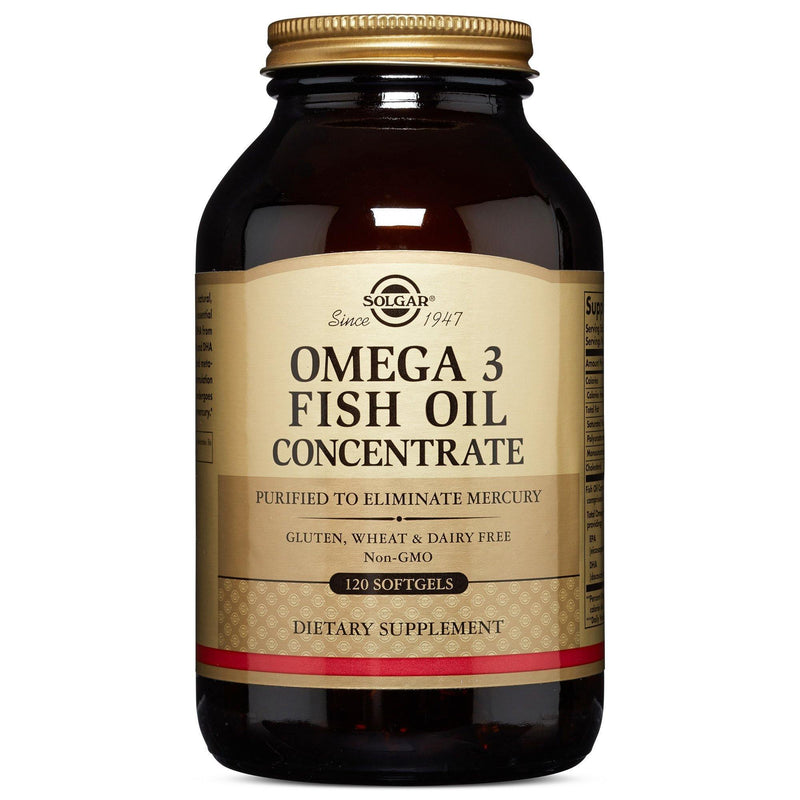 Solgar - Omega-3 Fish Oil Concentrate, 120 Softgels - Vitamins Emporium