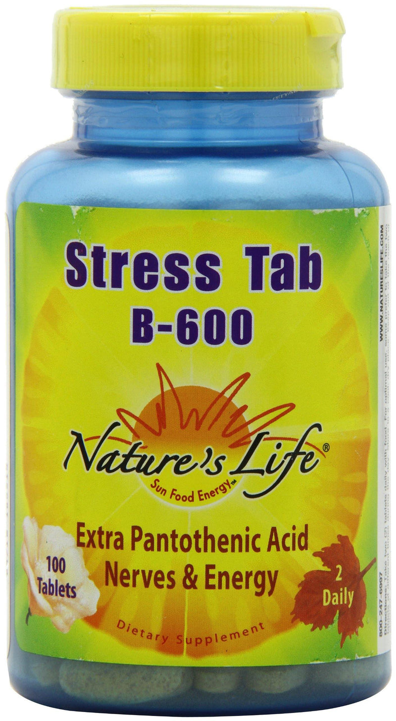 Nature's Life Stress Tabs B-600 Tablets, 100 Count - Vitamins Emporium
