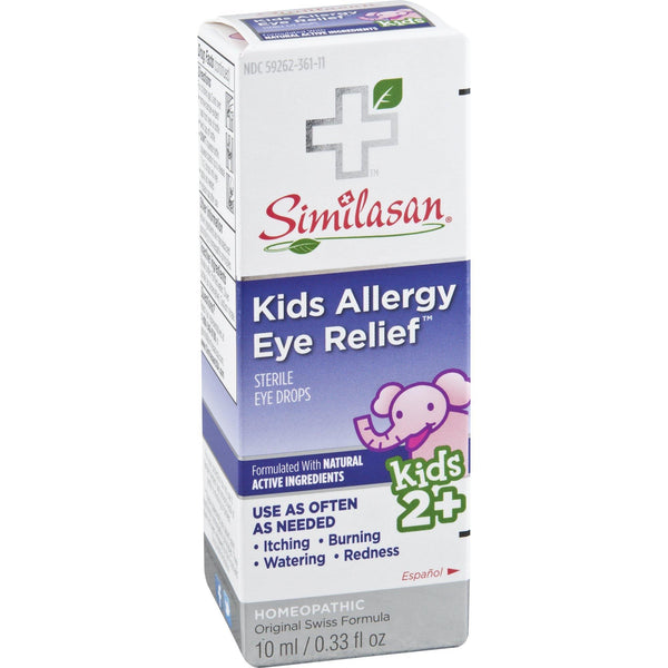 Similasan Kids Allergy Eye Relief Drops 0.33 Ounce, for Temporary Relief from Red Eyes, Itchy Eyes, Burning Eyes, and Watery Eyes Due to Allergies, Formulated with Natural Active Ingredients - Vitamins Emporium