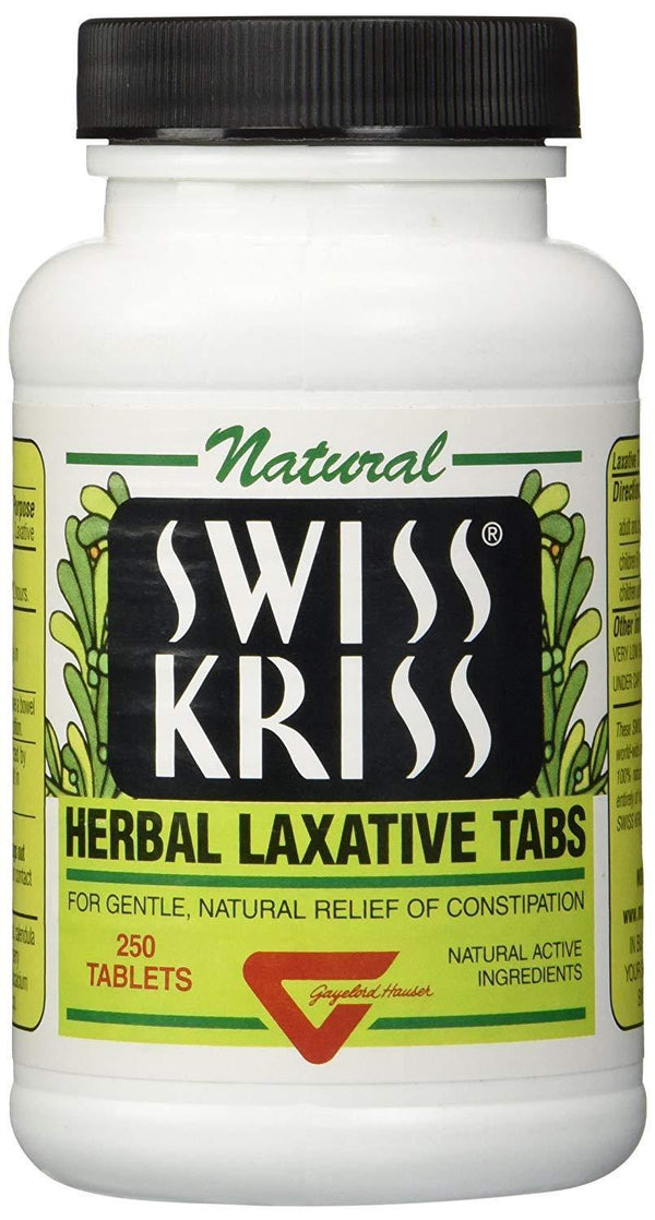 Swiss Kriss Herbal Laxative Tablets, 250 Count - Vitamins Emporium