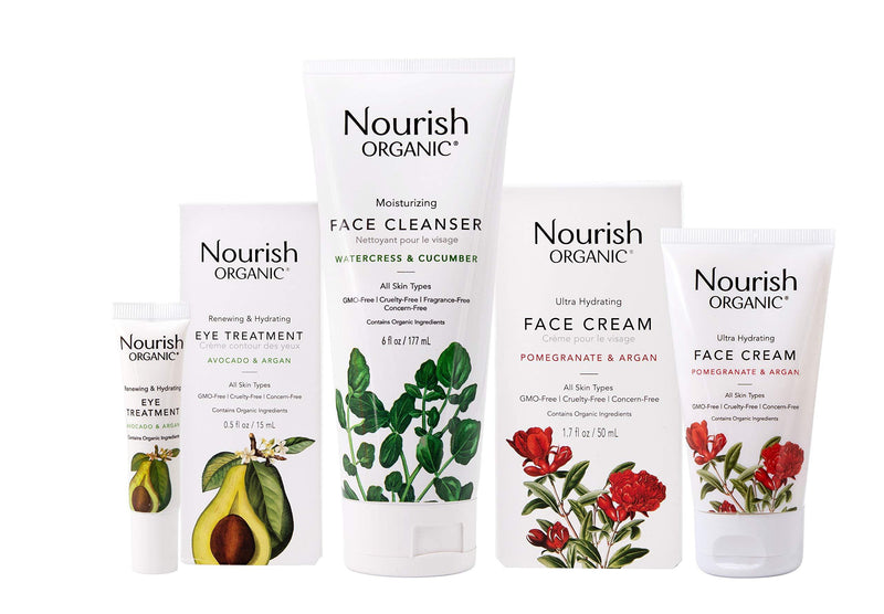 Nourish Organic Renewing + Cooling Eye Treatment, Avocado and Argan Oil, 0.5 Ounce - Vitamins Emporium