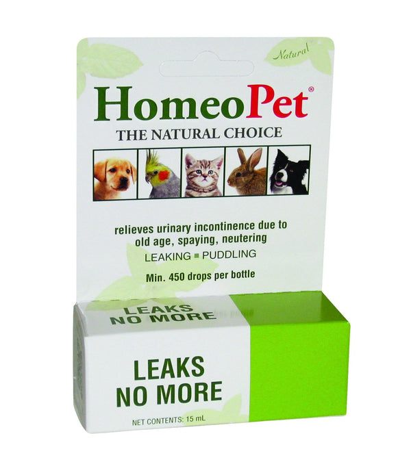 HomeoPet Leaks No More, 15ml - Vitamins Emporium