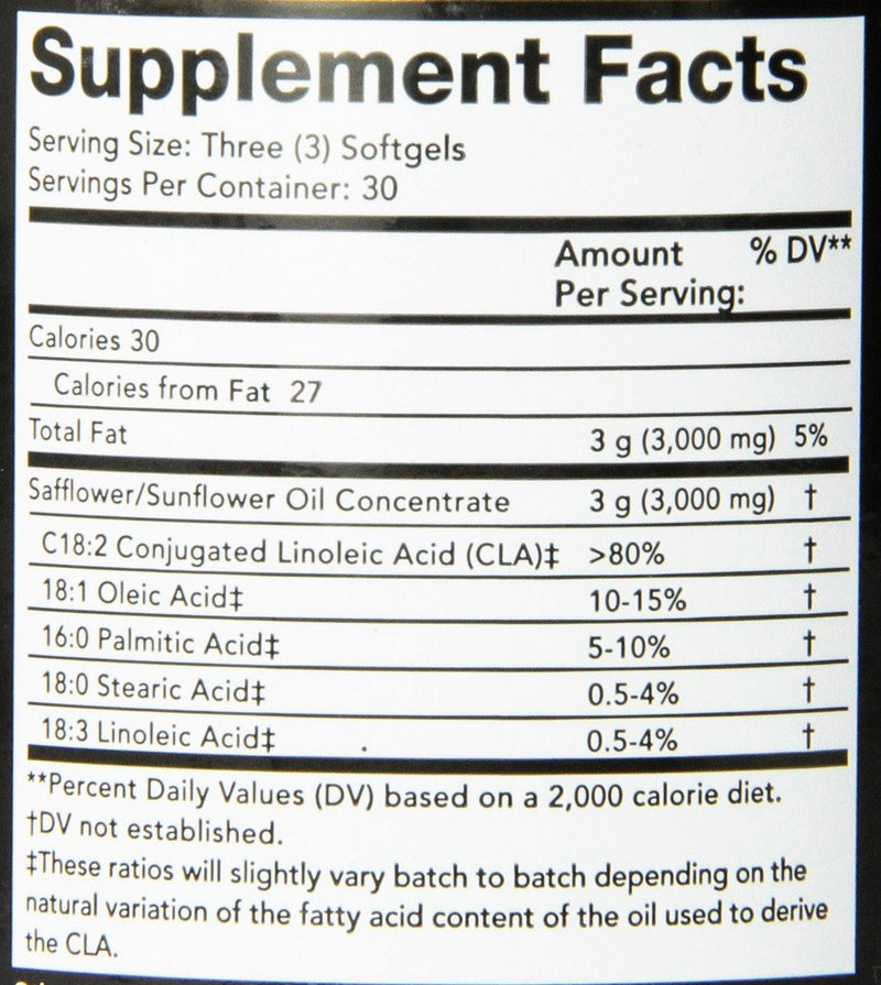 Olympian Labs CLA Softgels, 90 Count - Vitamins Emporium