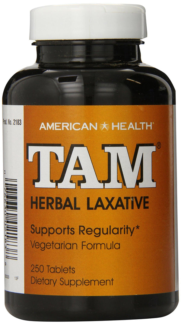 American Health Dietary Fiber Supplements, Tam Herbal Laxative, 250 Count - Vitamins Emporium