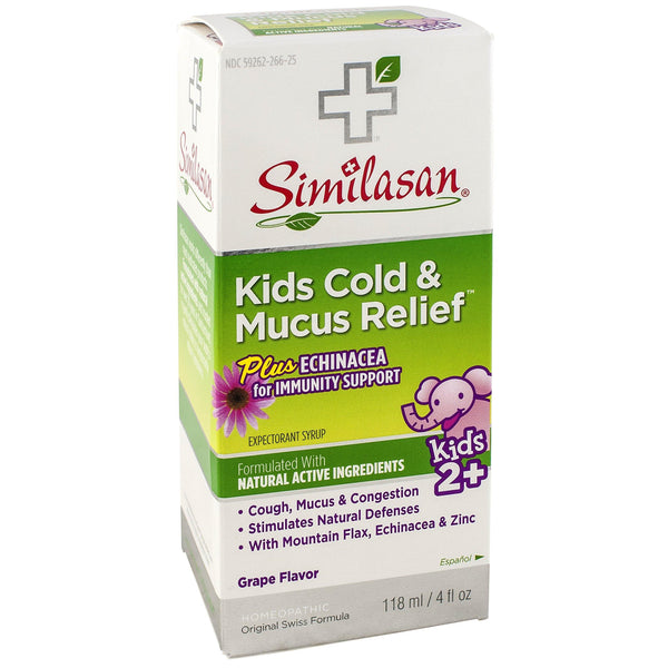 Similasan Kids Cold & Mucus Relief Syrup Plus Echinacea 4 oz - Vitamins Emporium
