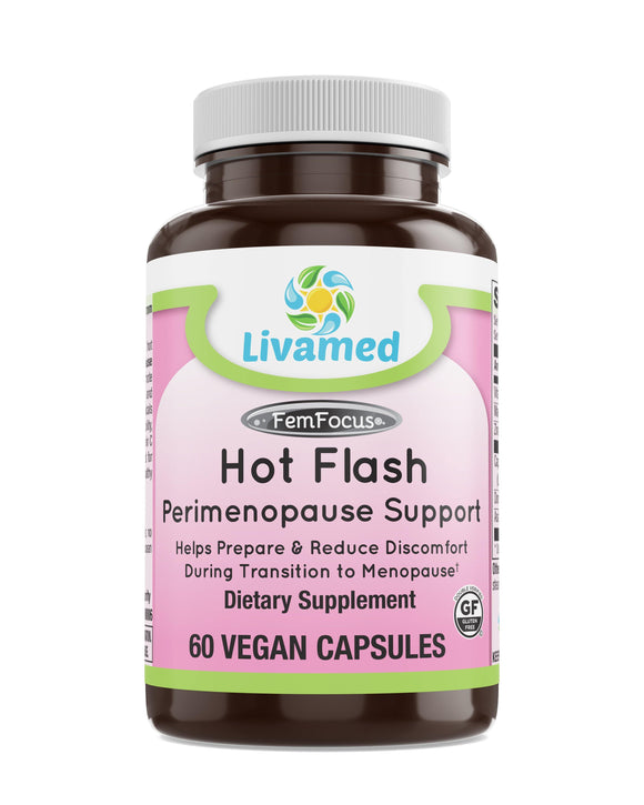 Livamed - Hot Flash Perimenopause Support Veg Caps 60 Count - Vitamins Emporium
