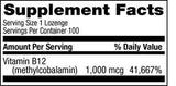 Livamed - Methyl B12 1,000 mcg Veg Lozenge - Natural Berry Flavor 100 Count - Vitamins Emporium