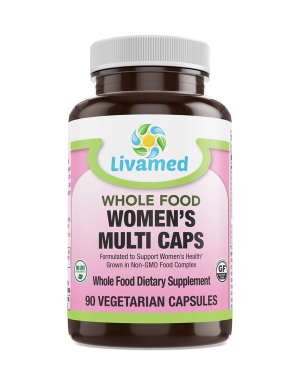 Livamed - Women's Multi Veg Caps - Whole Food Essentials   90 Count - Vitamins Emporium