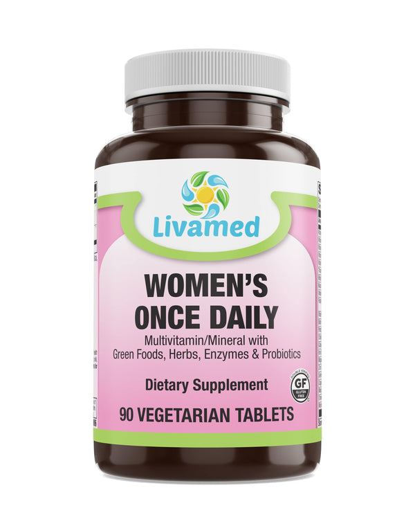 Livamed - Women's Once Daily Veg Tabs 90 Count - Vitamins Emporium