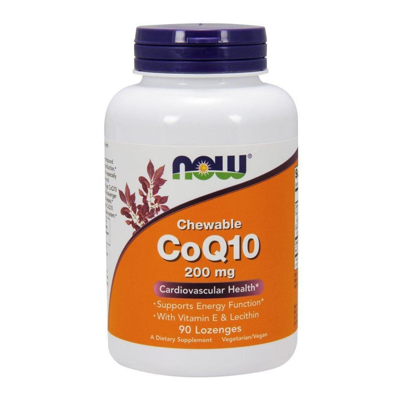 NOW CoQ10 200 mg,90 Lozenges - Vitamins Emporium