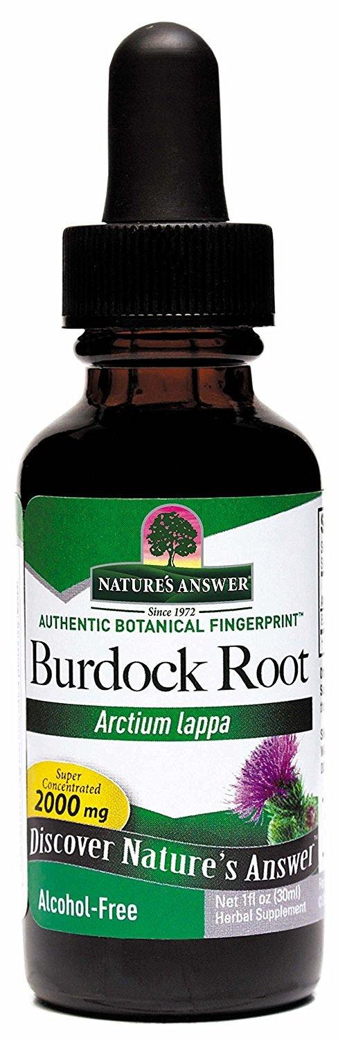Nature's Answer Alcohol-Free Burdock Root, 1-Fluid Ounce - Vitamins Emporium