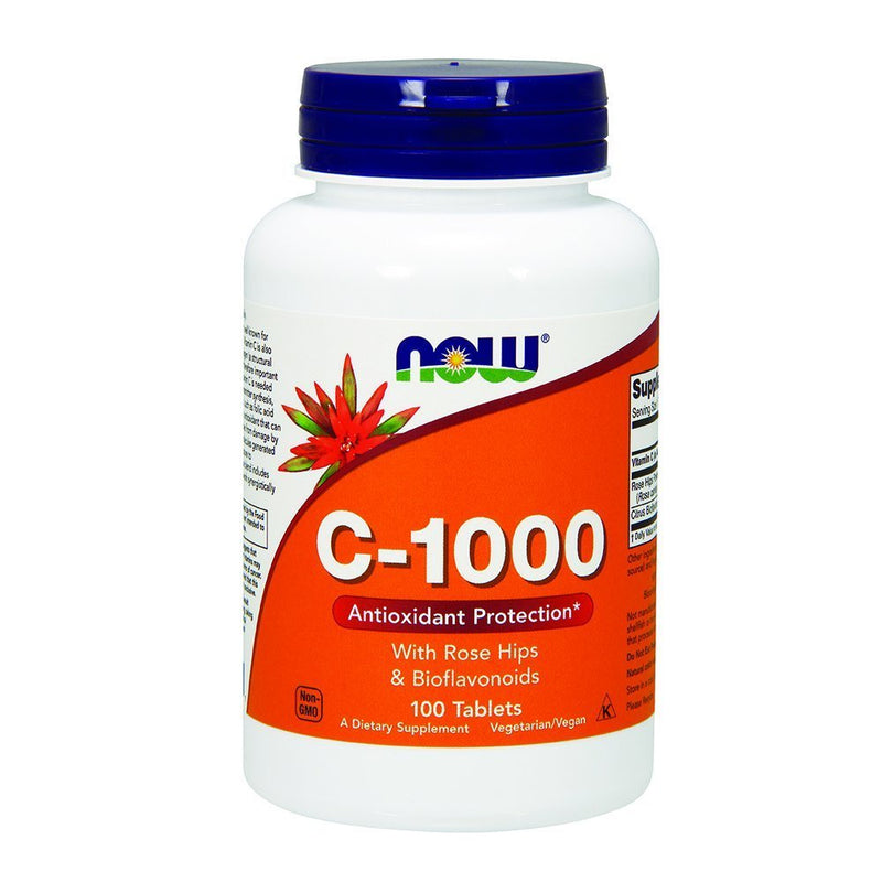 NOW Vitamin C-1000,100 Tablets - Vitamins Emporium