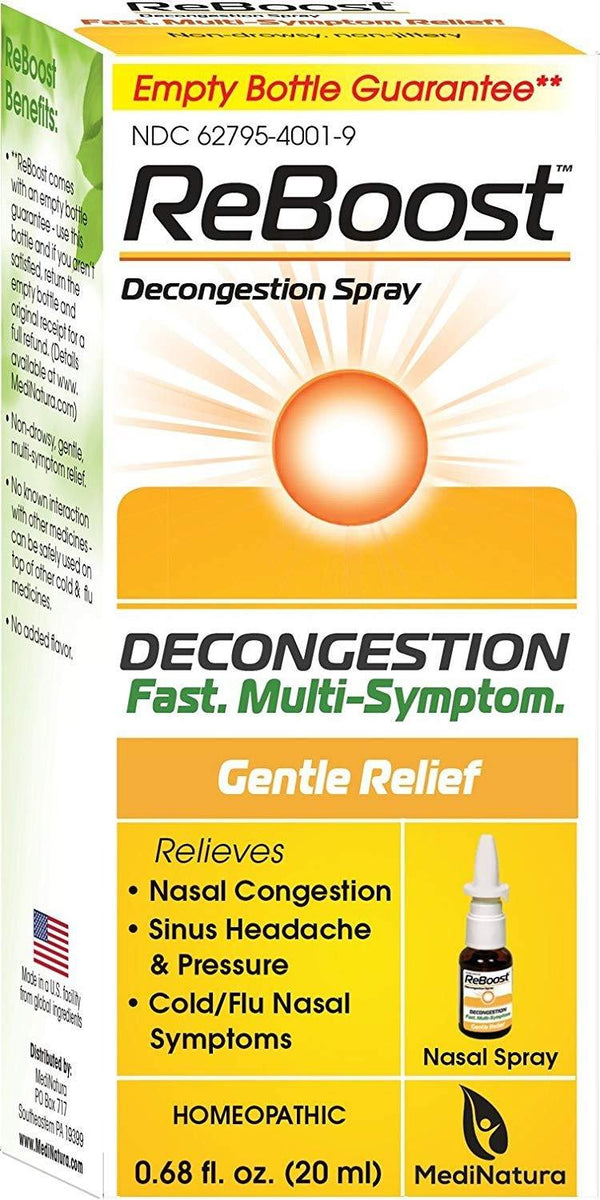 ReBoost Decongestion Nasal Spray, 0.68 Ounce - Vitamins Emporium