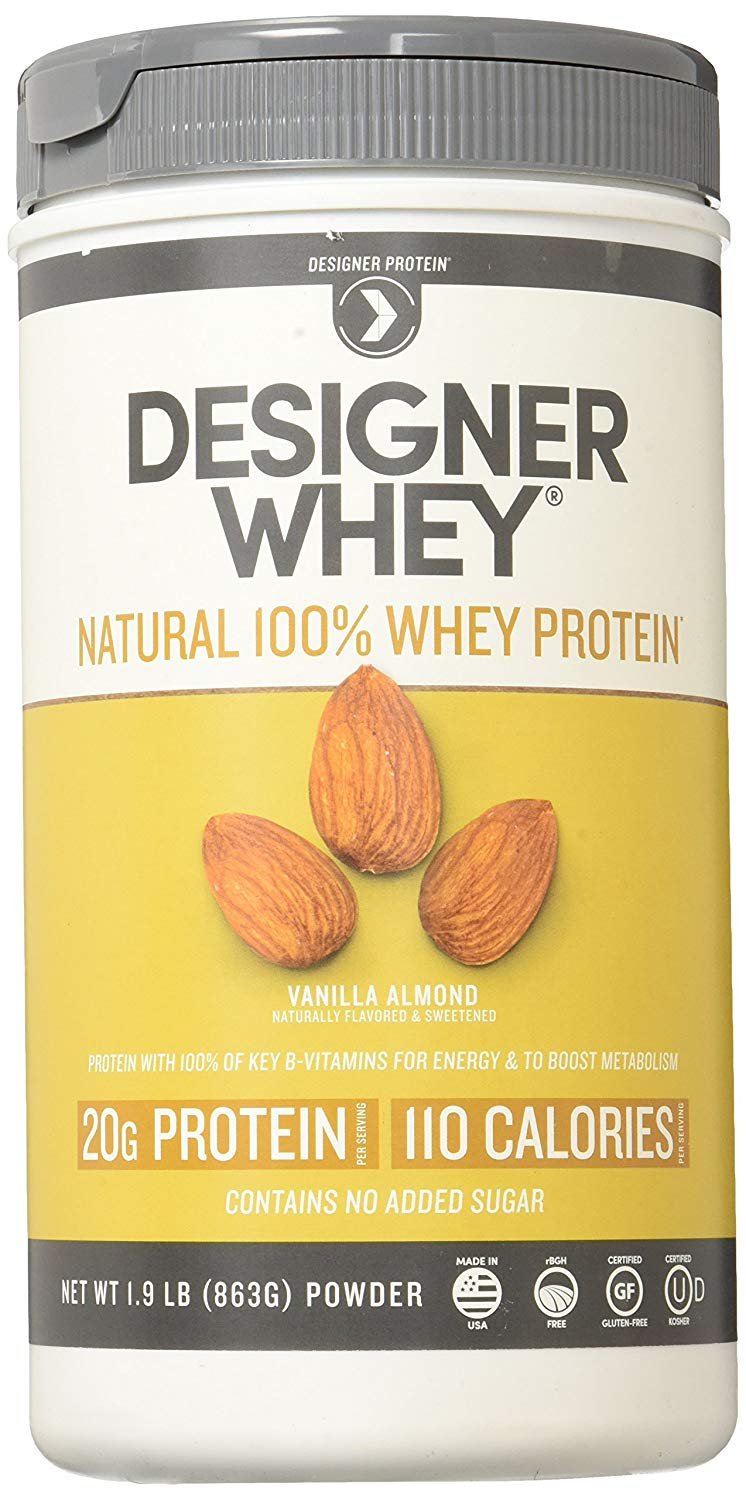 Designer Whey Premium Natural 100% Whey Protein, Summer Strawberry, 12 Ounce - Vitamins Emporium