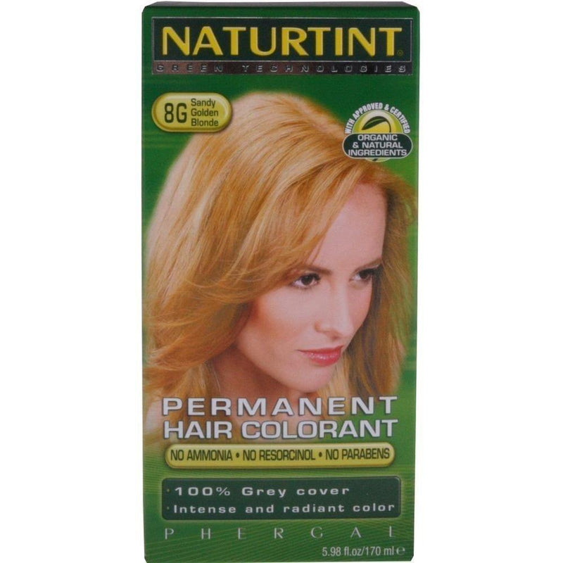 Naturtint Permanent Hair Colorant, 8g Sandy Golden Blonde 5.4 Fl Oz (155 Ml) - Vitamins Emporium