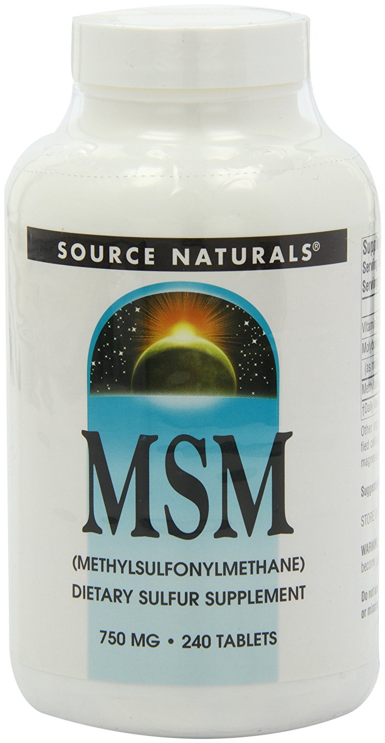 Source Naturals MSM (Methylsulfonylmethane), 750mg, 60 Tablets (Pack of 2) - Vitamins Emporium