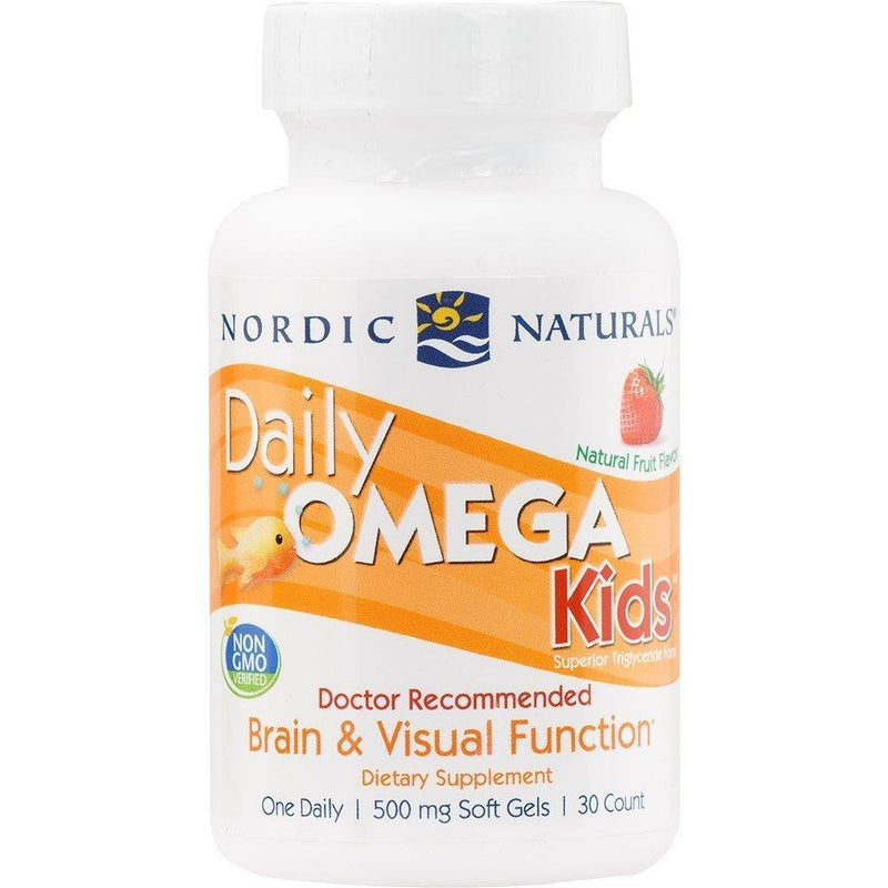 Nordic Naturals - Daily Omega Kids, Brain and Visual Function, 30 Soft Gels - Vitamins Emporium