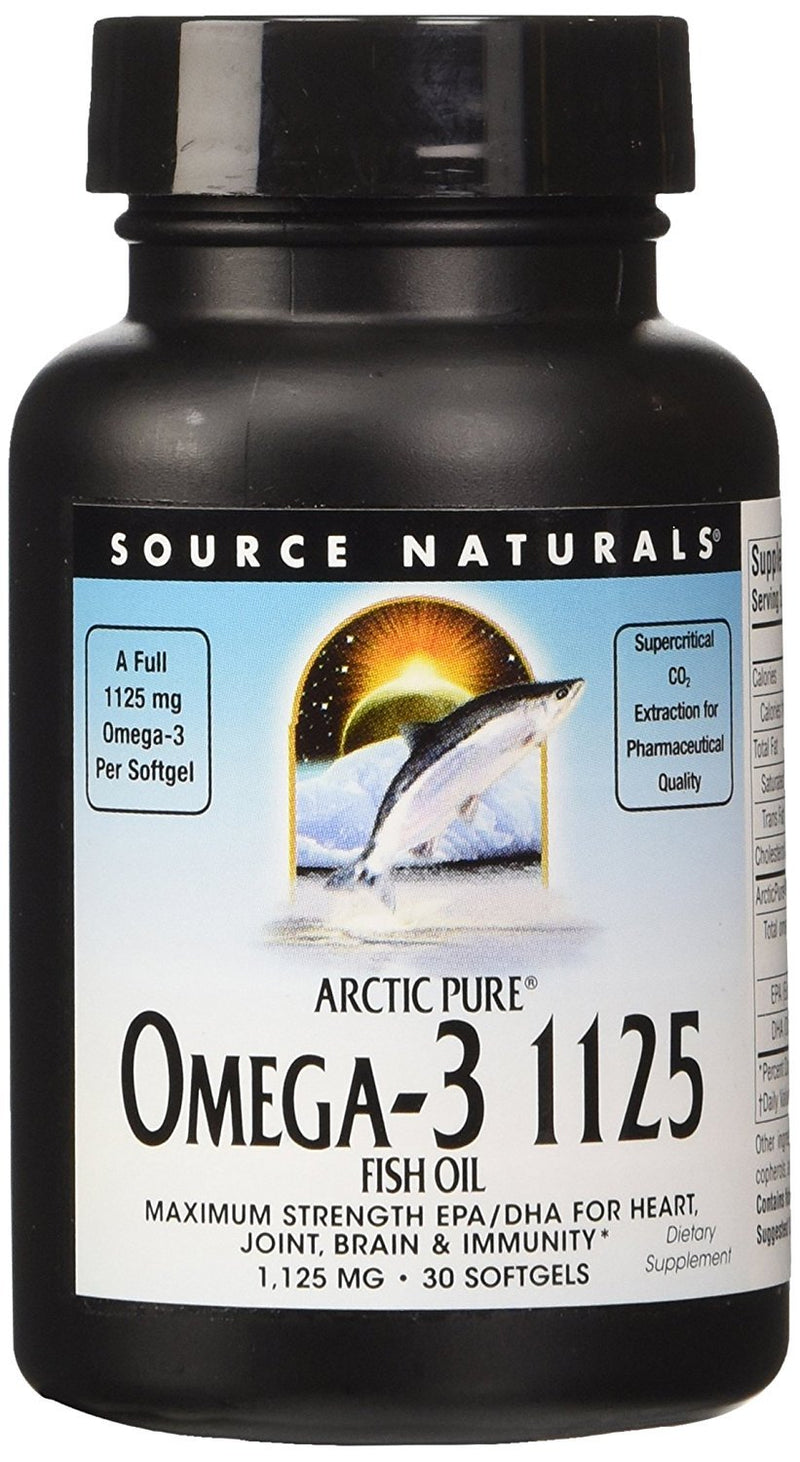 Source Naturals ArcticPure Omega-3 1125mg Maximum Strength EPA/DHA - 30 Softgels - Vitamins Emporium