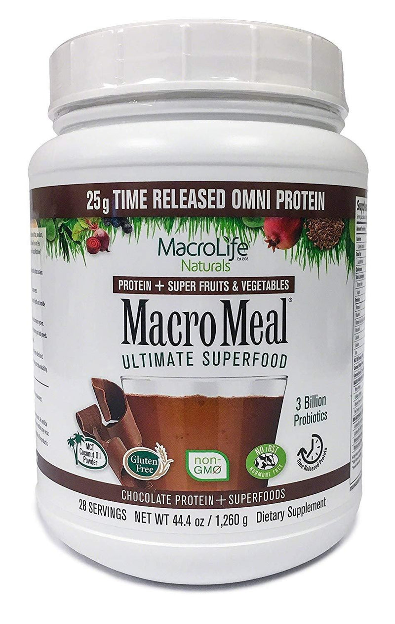 MacroMeal Omni Protein by MacroLife Naturals – 25g Protein – Hydrolyzed Collagen Peptides (90%) – Gluten & Hormone Free – Keto & Paleo Friendly for Sustained Energy - Contains MCT Coconut Oil - Vitamins Emporium