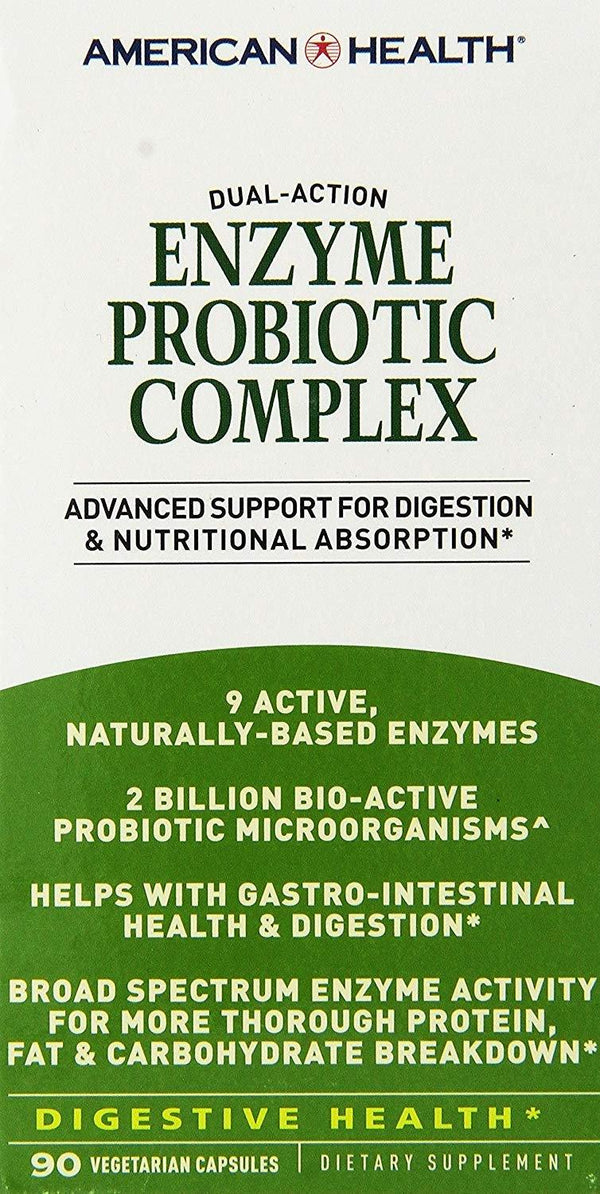 American Health Enzyme Probiotic Complex, 90 Count - Vitamins Emporium