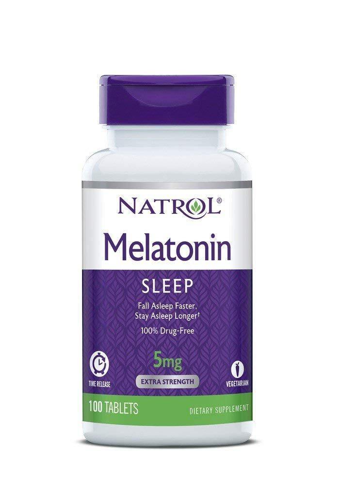 Natrol Melatonin Time Release 5mg Tablets 100 ea - Vitamins Emporium
