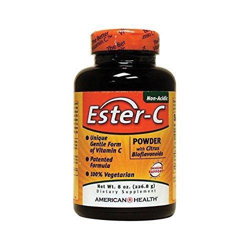 American Health Ester C Powder with Citrus Bioflavonoids, 8 Ounce - Vitamins Emporium