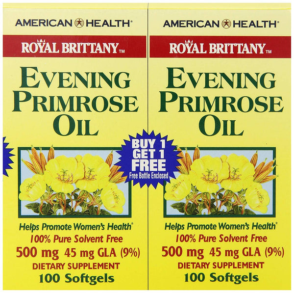 American Health Dietary Fiber Supplements, Royal Brittany Evening Primrose Oil, 120 Count - Vitamins Emporium