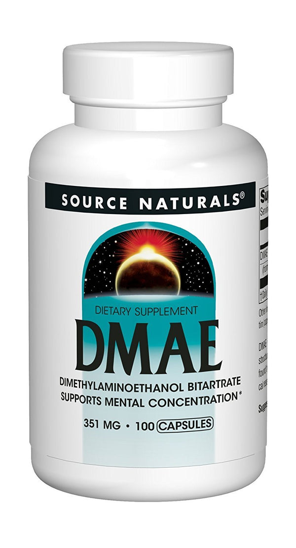 Source Naturals DMAE 351mg Brain Nutrition Support - 200 Capsules - Vitamins Emporium