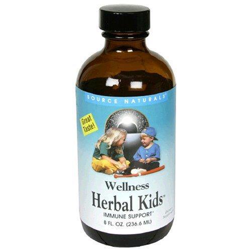 Source Naturals Wellness Herbal Kids, Immune Support, 8 Ounce Glass Bottle - Vitamins Emporium
