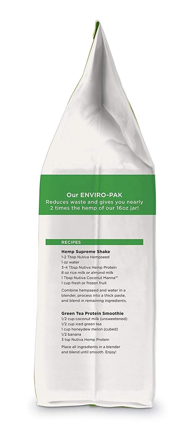 Nutiva Organic, Cold-Processed Hemp Protein from non-GMO, Sustainably Farmed Canadian Hempseed, 15 G, 3-Pound Bag - Vitamins Emporium