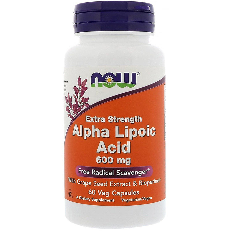 NOW Alpha Lipoic Acid Plus - 600mg/60 Vcaps - Vitamins Emporium
