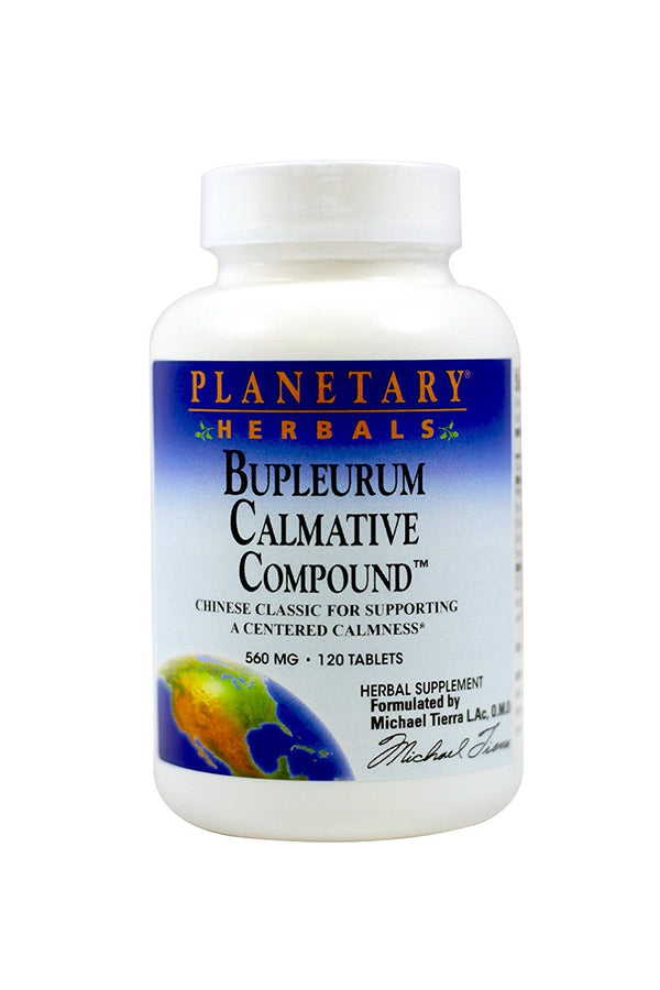 Planetary Herbals Bupleurum Calmative Compound, 560 mg, Tablets, 120 tablets - Vitamins Emporium