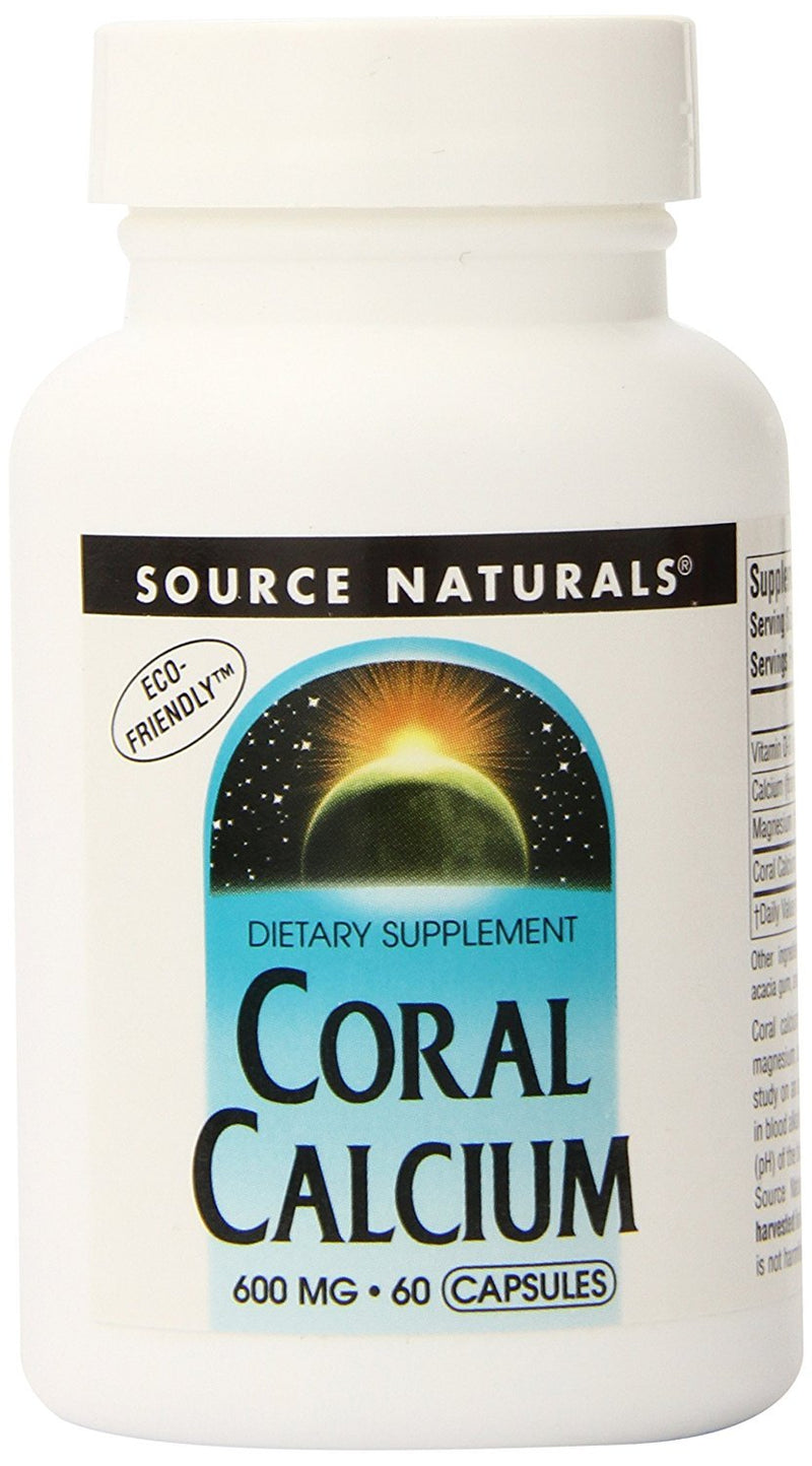 Source Naturals Coral Calcium 600 Mg, 60 Capsules - Vitamins Emporium